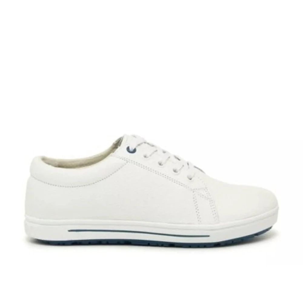 Birkenstock QO 500 NL White Leather Safety Slip Resistant Shoes‎ Work M6 L8 EU39